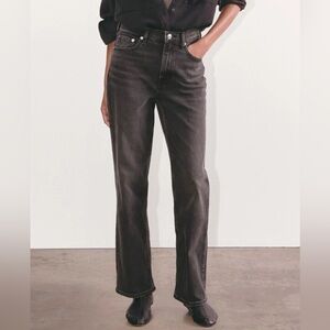 Everlane Cheeky Straight Jeans 28 Black High Rise Straight Leg